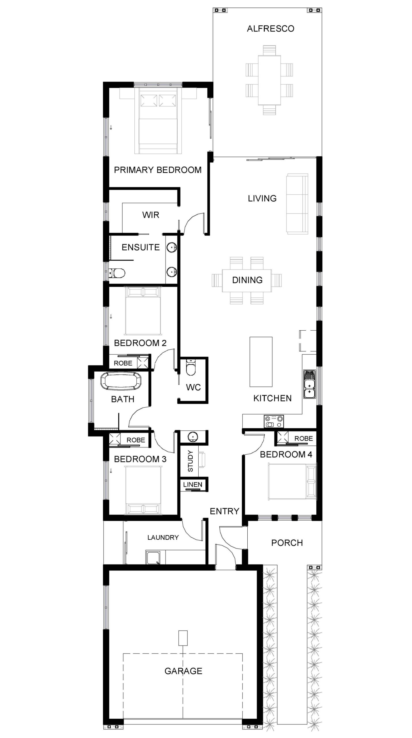 The Twiggy floor plan